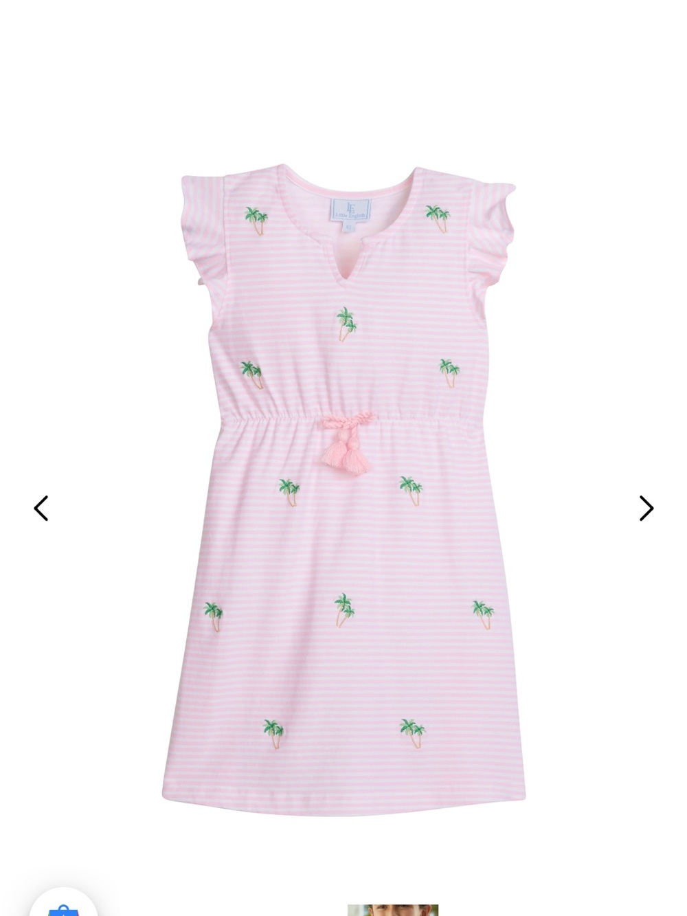 Embroidered Palm Tree Dress by Little English